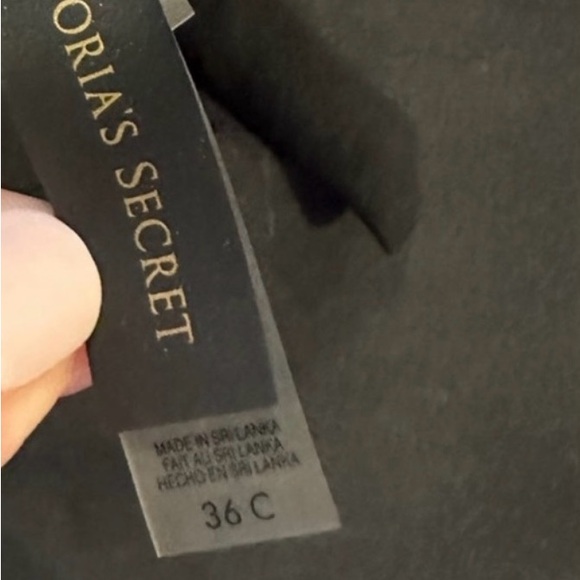 Victoria’s Secret Padded Push Up Black Bikini Triple Tie Top - Picture 5 of 6